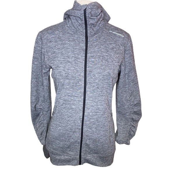 Brooks Full Zip Hooded Jacket DriLayer Technology Size M - Picture 1 of 10